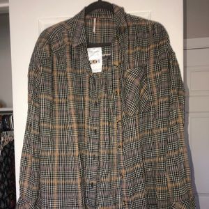 Free people plaid shirt